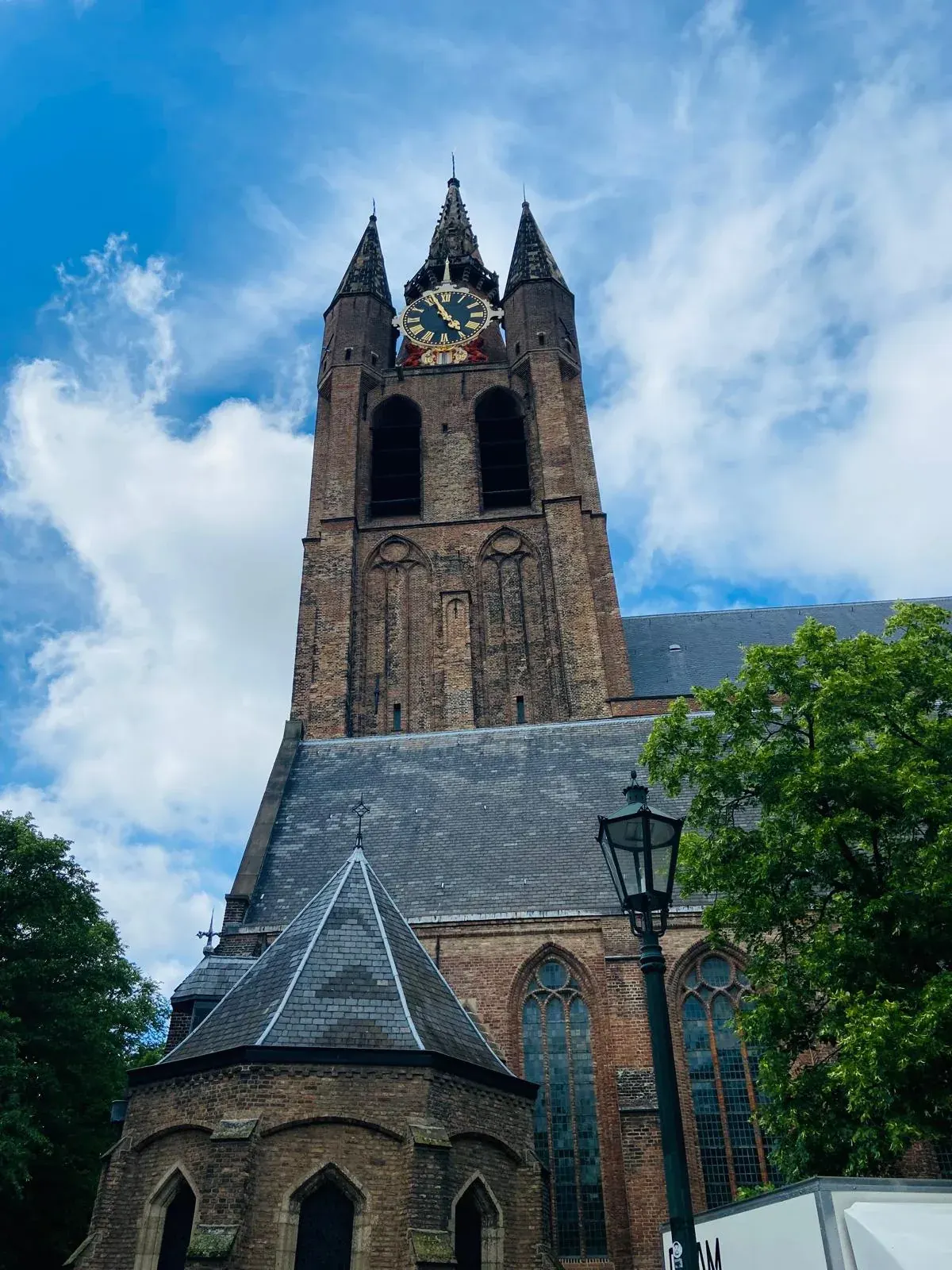 The leaning tower of the Oude Kerk, Delft