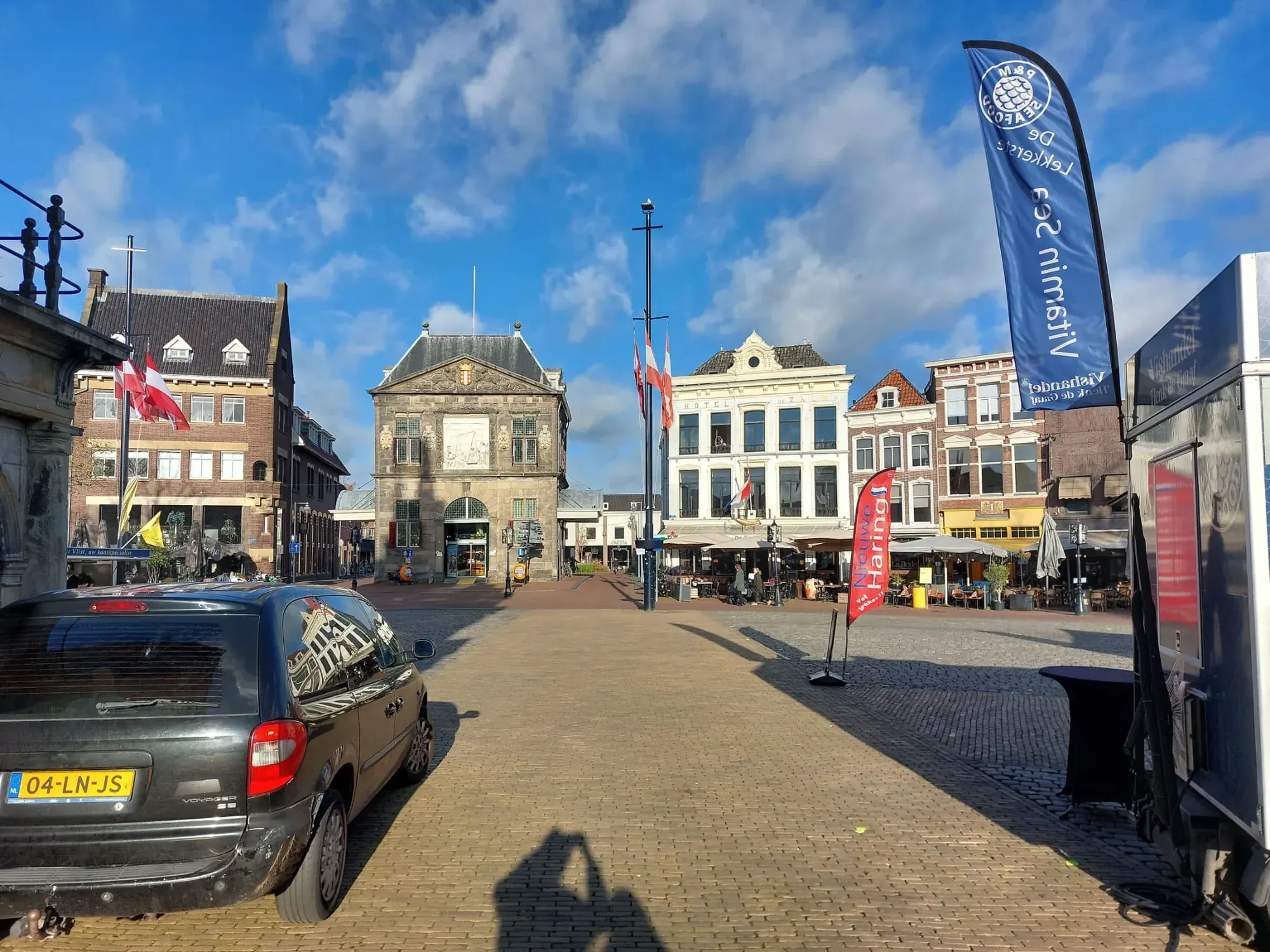 The Markt square with the historic Waag cheese-weighing house, Gouda