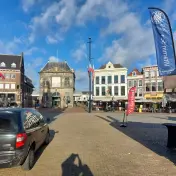 The Markt square with the historic Waag cheese-weighing house, Gouda