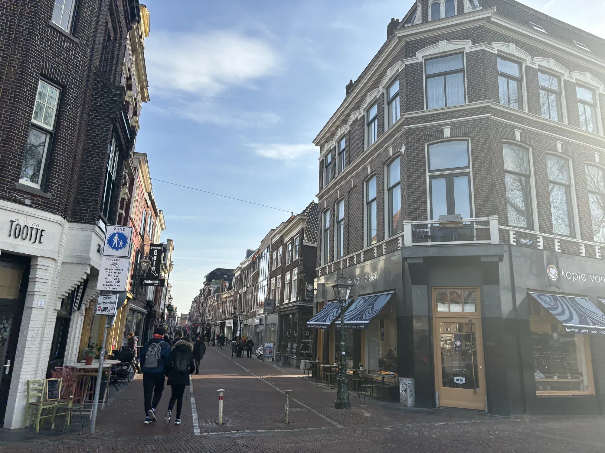 Haarlemmerstraat, Leiden's main pedestrian shopping street