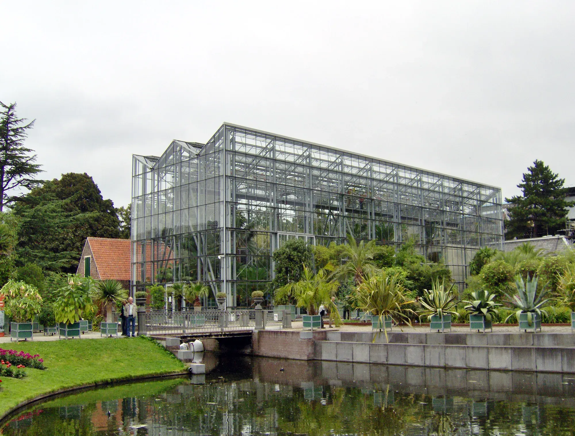 The Wintertuin glasshouse at the Hortus botanicus in Leiden