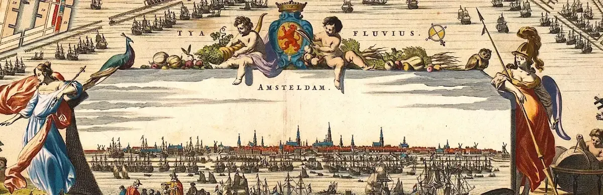 Historic canal houses in Amsterdam's city centre