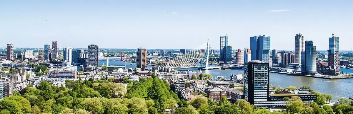 Modern skyline of Rotterdam