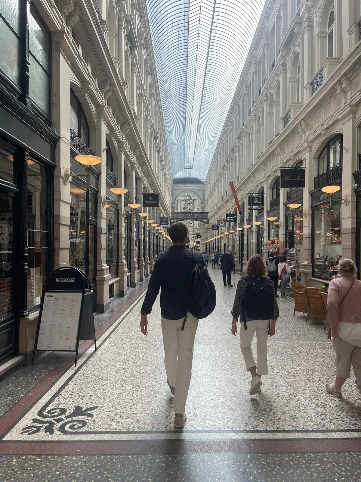 Inside De Passage, the oldest covered shopping arcade in the Netherlands, The Hague