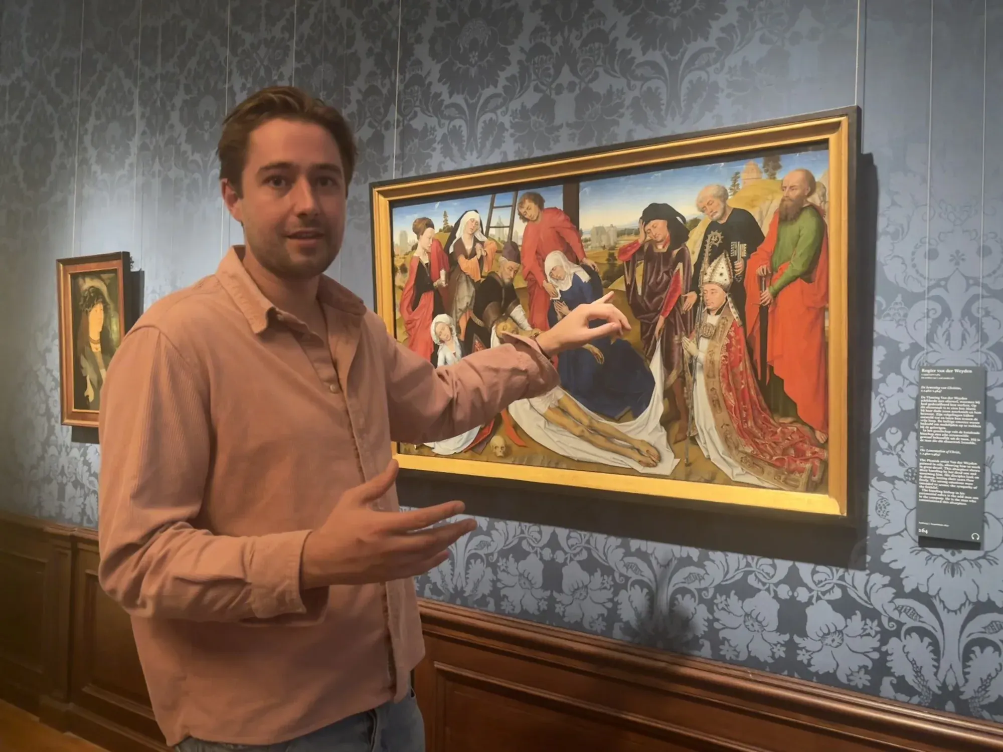 Rogier van der Weyden's Lamentation of Christ, an early Netherlandish panel in the Mauritshuis