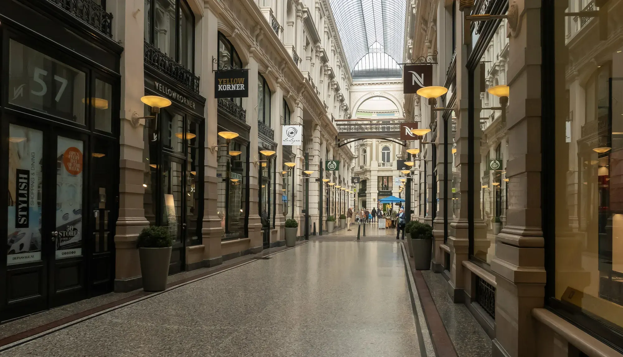 The covered Passage shopping arcade in The Hague