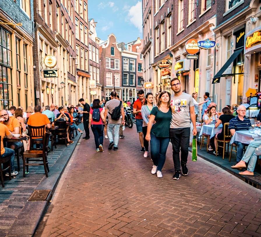 Amsterdam as seen during private tour of Amsterdam