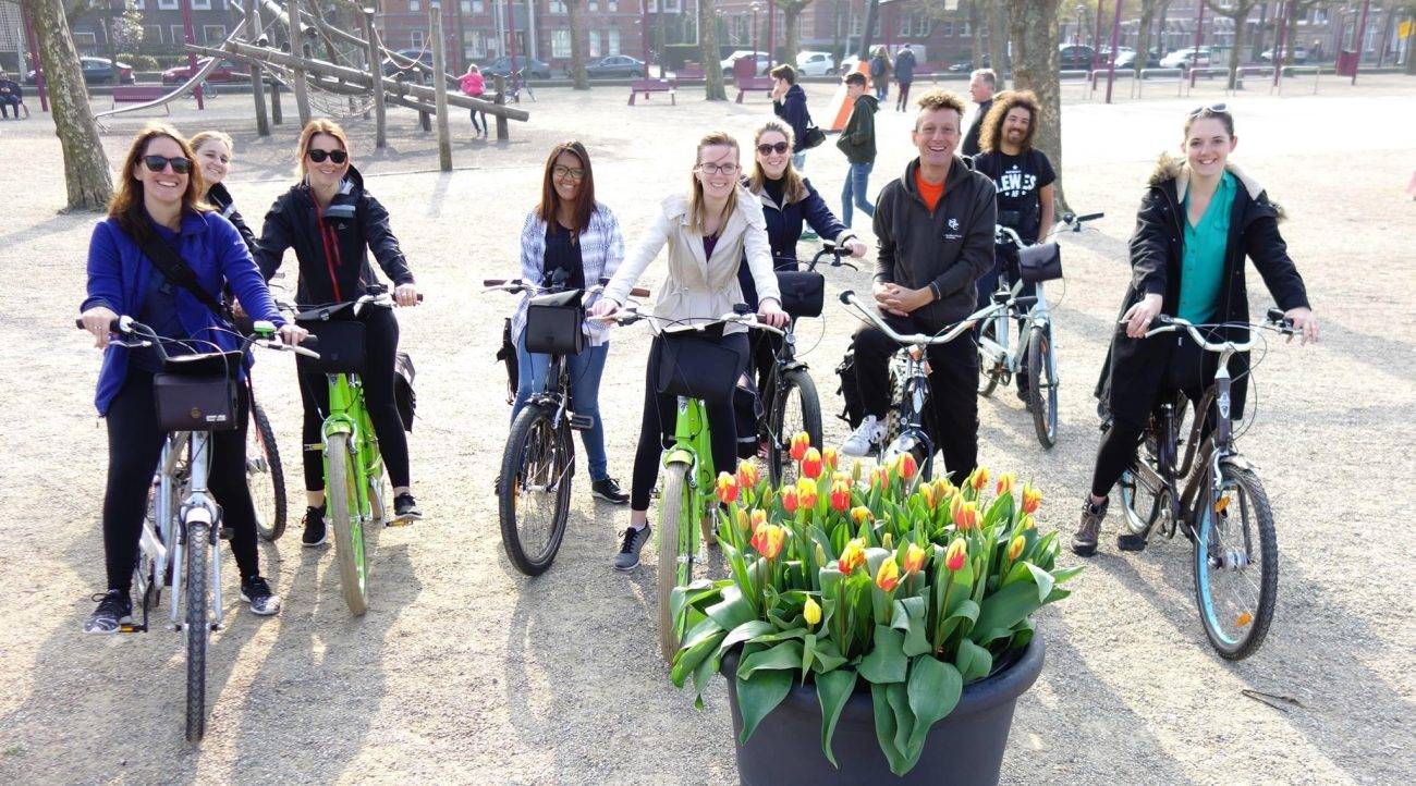 Small group bike tour through Amsterdam