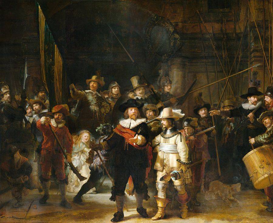 Nachtwacht by Rembrandt, as seen in Rijksmuseum during a private museum tour. 